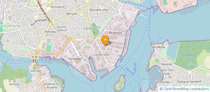 localisation de l'entreprise AAI à LORIENT