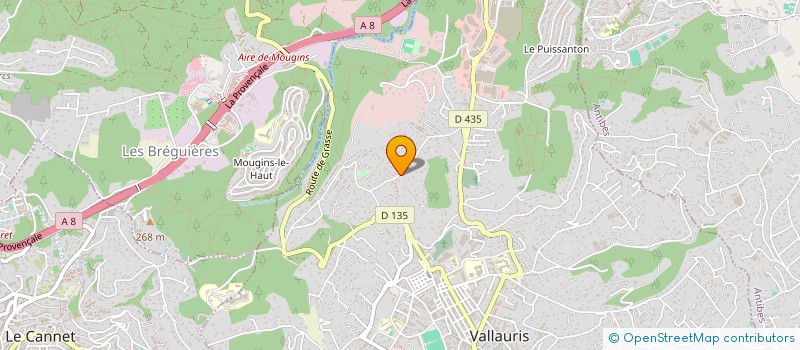 localisation de l'entreprise AAIC à VALLAURIS