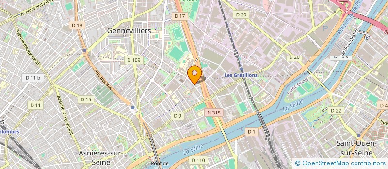 localisation de l'entreprise AAJE à GENNEVILLIERS