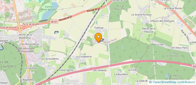 localisation de l'entreprise AAJEM  CHAMBRAY-LES-TOURS