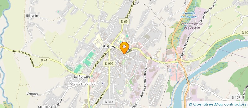 localisation de l'entreprise AAJGS  BELLEY