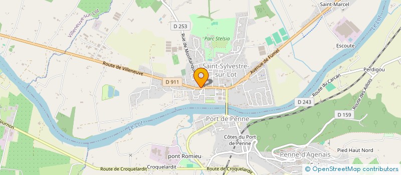 localisation de l'entreprise AAJS (ACCOMPAGNEMENT ANIMATION JEUNESSE SPORT)  SAINT-SYLVESTRE-SUR-LOT