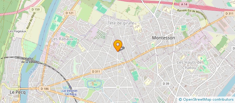 localisation de l'entreprise AAKASH à LE VESINET