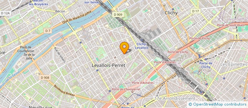 localisation de l'entreprise AAL & DESIGN à LEVALLOIS-PERRET