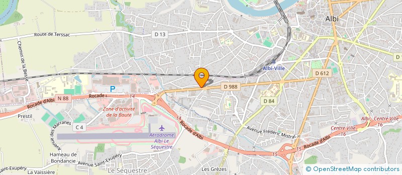 localisation de l'entreprise AALEC à ALBI