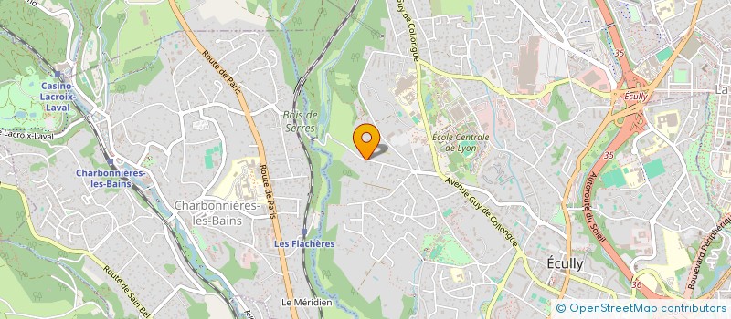 localisation de l'entreprise AALL  ECULLY