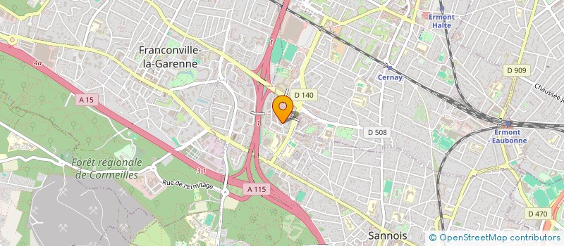 localisation de l'entreprise AALLENS  SANNOIS