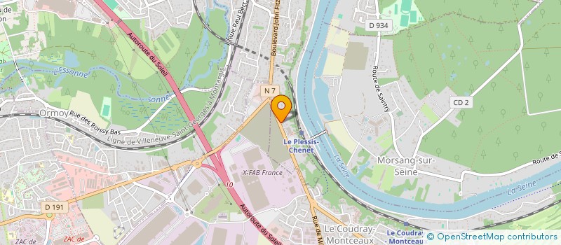 localisation de l'entreprise AALTER à CORBEIL-ESSONNES