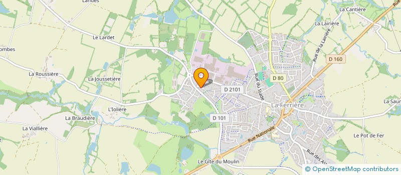 localisation de l'entreprise AAM  LA FERRIERE