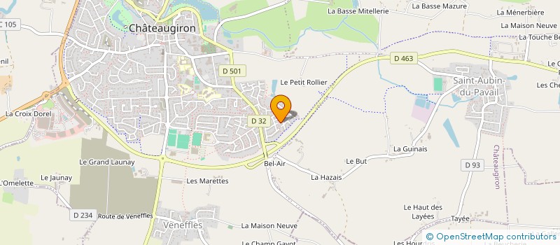 localisation de l'entreprise AAMH  CHATEAUGIRON