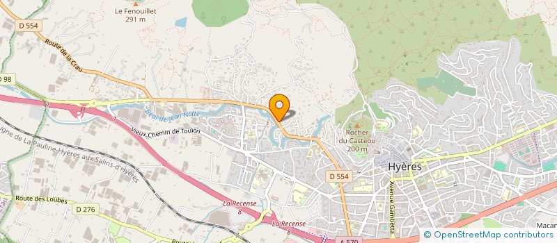 localisation de l'entreprise AAMTHTM à HYERES