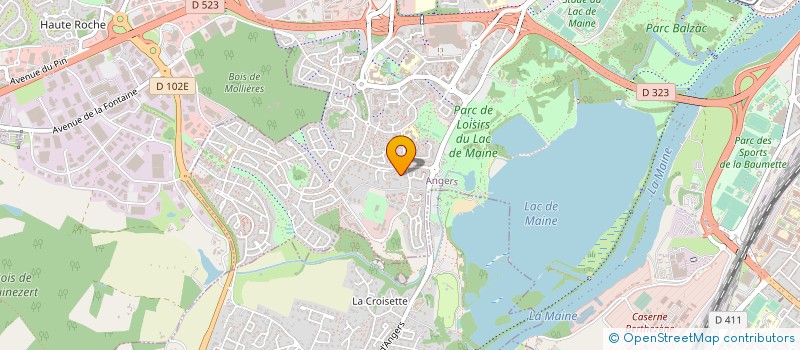 localisation de l'entreprise AANSER à ANGERS