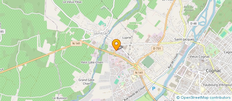 localisation de l'entreprise AAPA à COGNAC
