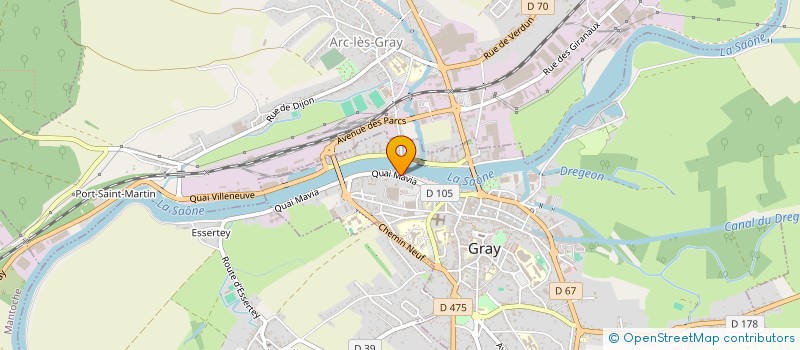 localisation de l'entreprise AAPPMA GRAY ARC SENSAS  GRAY