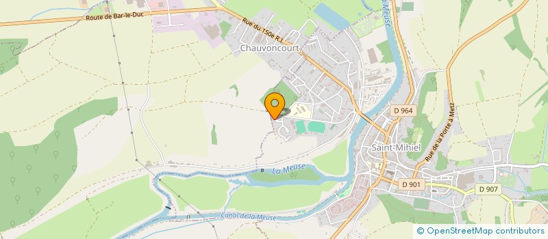 localisation de l'entreprise AAPPMA LA BARISIENNE DES PECHEURS A LA LIGNE  SAINT-MIHIEL