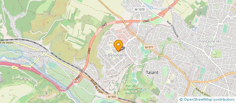 localisation de l'entreprise AAPPMA LA TRUITE BOURGUIGNONNE  TALANT