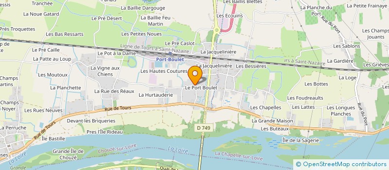 localisation de l'entreprise AAPPMA LES CHEVALIERS DE LA GAULE  CHOUZE-SUR-LOIRE