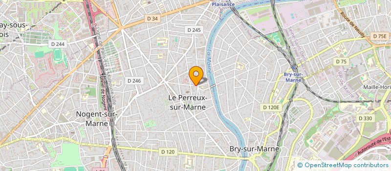 localisation de l'entreprise AAPPMA LES PECHEURS DU VAL DE MARNE  LE PERREUX-SUR-MARNE