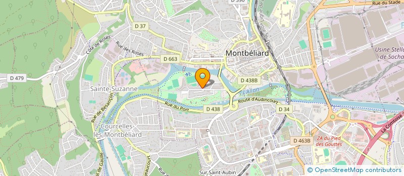 localisation de l'entreprise AAPPMA MONTBELIARD SOCHAUX ETUPES  MONTBELIARD
