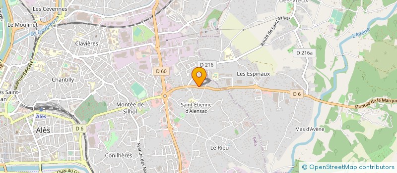 localisation de l'entreprise AAQTC à ALES