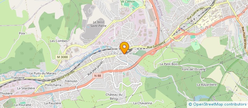 localisation de l'entreprise AAR TOLERIE  LA RICAMARIE