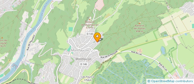 localisation de l'entreprise AARCC EN PIERRE  MONTFAUCON