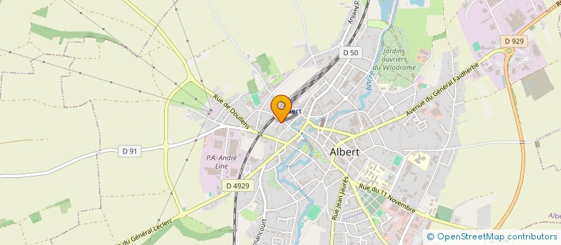 localisation de l'entreprise AARCO METAL  ALBERT