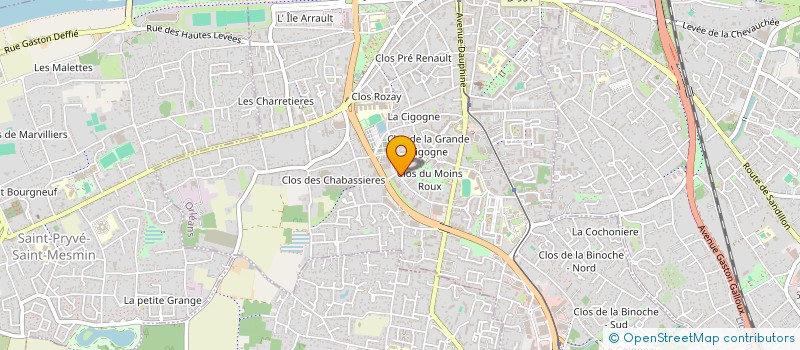 localisation de l'entreprise AAREX à ORLEANS