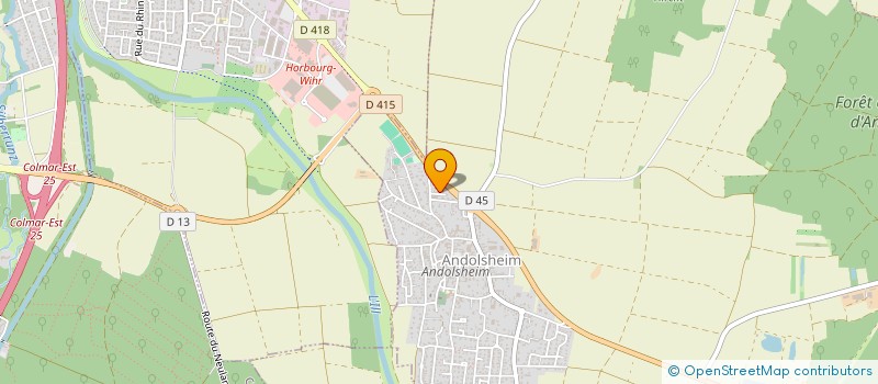 localisation de l'entreprise AARGEO  ANDOLSHEIM