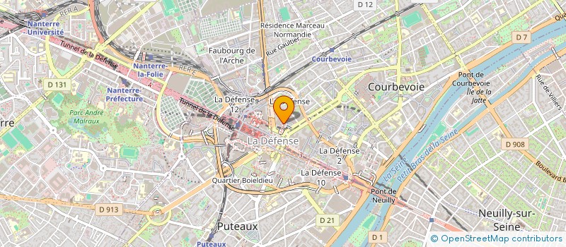 localisation de l'entreprise AARIUS  COURBEVOIE