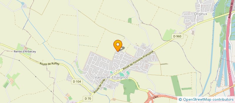 localisation de l'entreprise AARMPE21  VAROIS-ET-CHAIGNOT