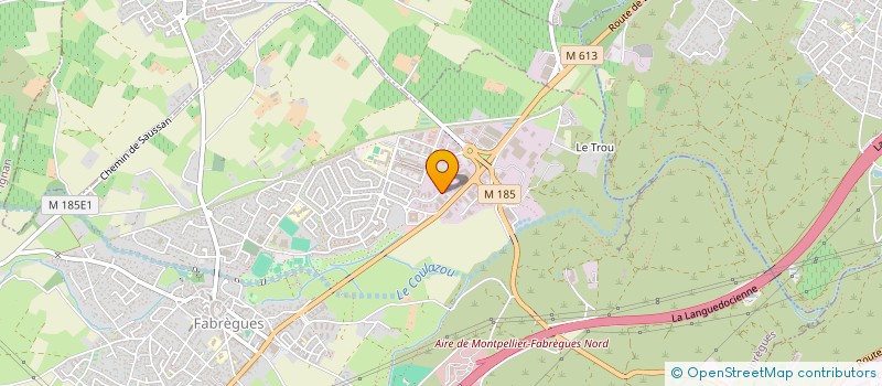 localisation de l'entreprise AAROME  FABREGUES