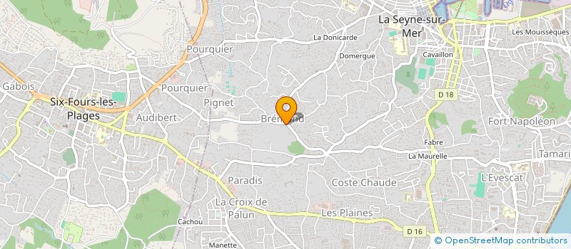 localisation de l'entreprise AARON 23 à LA SEYNE-SUR-MER