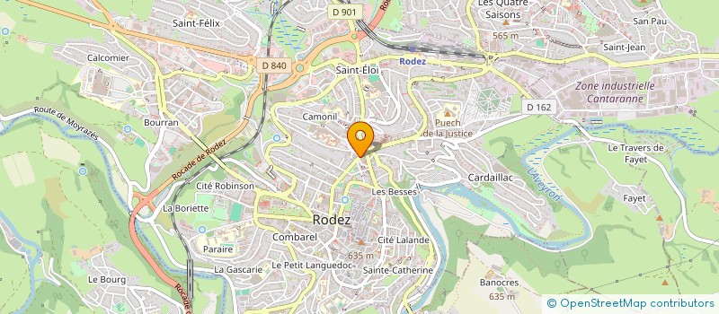 localisation de l'entreprise AARON  RODEZ