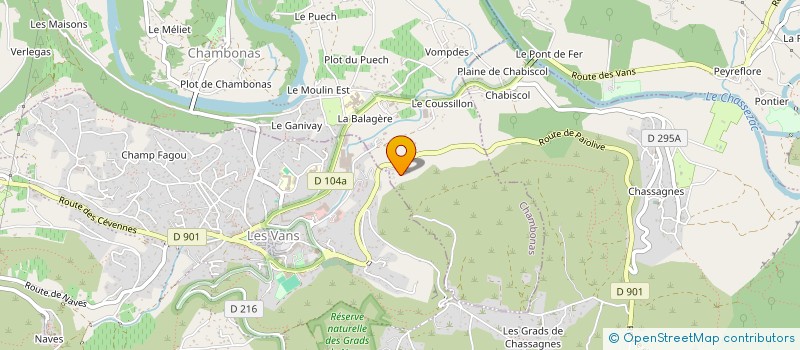 localisation de l'entreprise AARON  CHAMBONAS