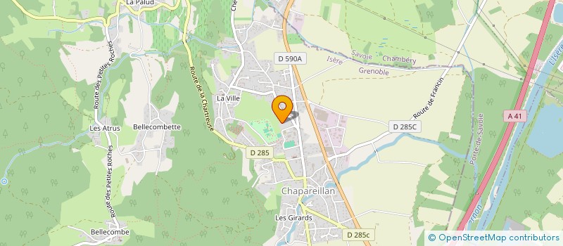 localisation de l'entreprise AARON  CHAPAREILLAN