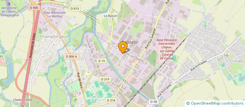 localisation de l'entreprise AARON GESTION à CHALON-SUR-SAONE