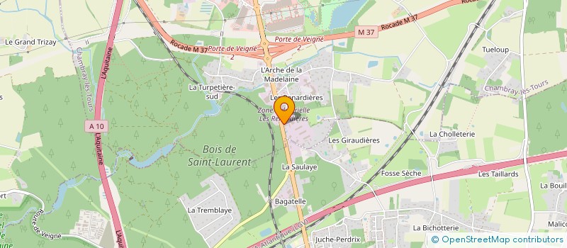 localisation de l'entreprise AARON INVEST  CHAMBRAY-LES-TOURS