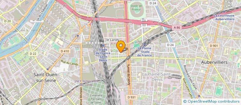 localisation de l'entreprise AARPI BRAUN HERVIEUX  SAINT-DENIS