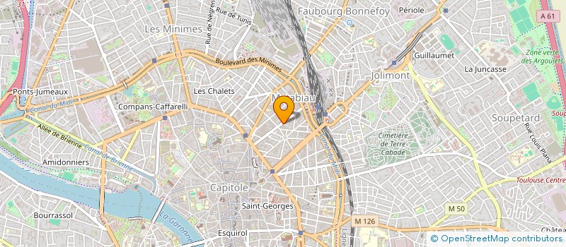 localisation de l'entreprise AARPI FAIVRE-VILOTTE ET PIANTONI ASSOCIES  TOULOUSE