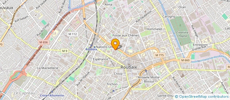 localisation de l'entreprise AARPI INICIAL  ROUBAIX