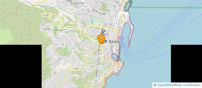 localisation de l'entreprise AARPI TETRALEX à BASTIA