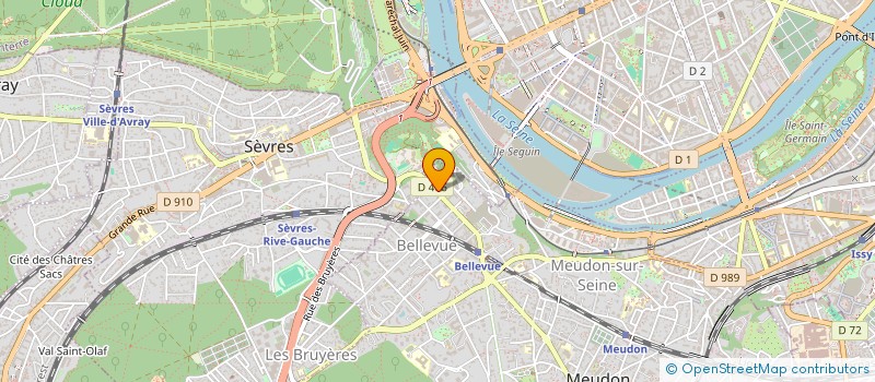localisation de l'entreprise AART ATEA INTERNATIONAL G. I. E.  MEUDON