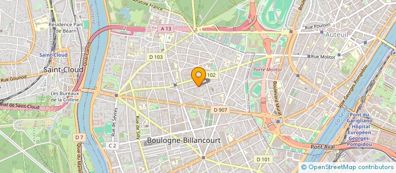 localisation de l'entreprise AART DESIGN à BOULOGNE-BILLANCOURT