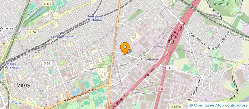 localisation de l'entreprise AARU FORMATION  ANTONY