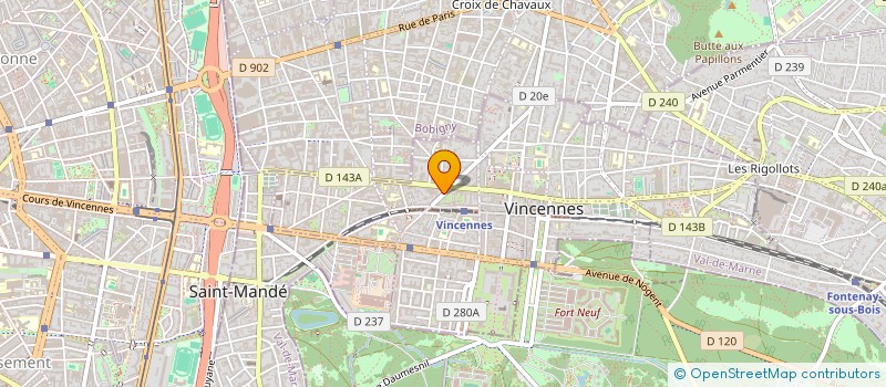 localisation de l'entreprise AARUAN FORMATION à VINCENNES