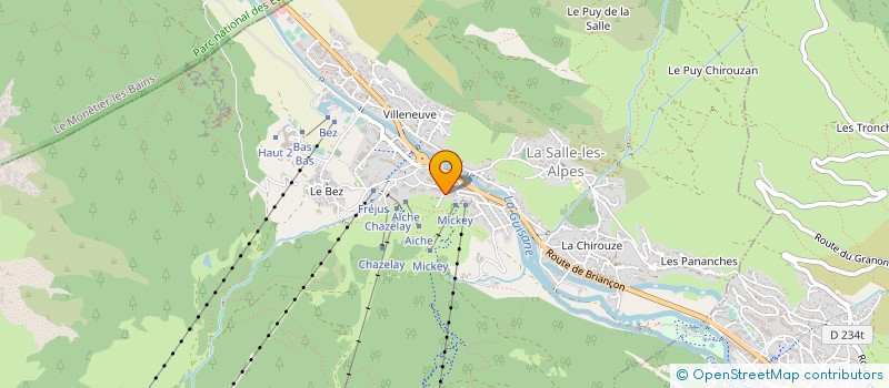 localisation de l'entreprise AAS à LA SALLE-LES-ALPES