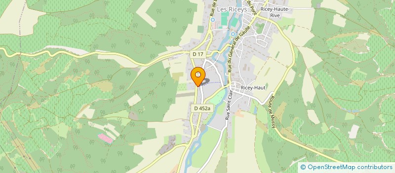 localisation de l'entreprise AAS NEGOCE  LES RICEYS