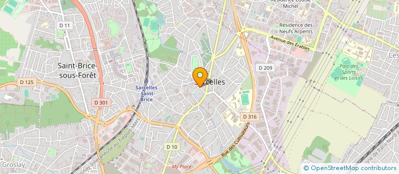 localisation de l'entreprise AAS SARCELLES SPORT BOULES  SARCELLES