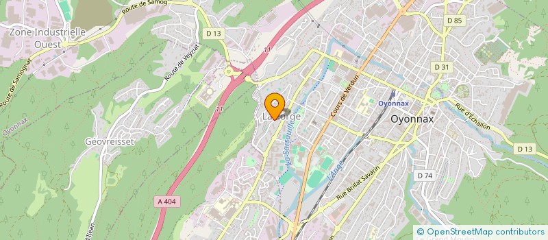 localisation de l'entreprise AAS SECURITE SOCIETE DE SECURITE PRIVE à OYONNAX